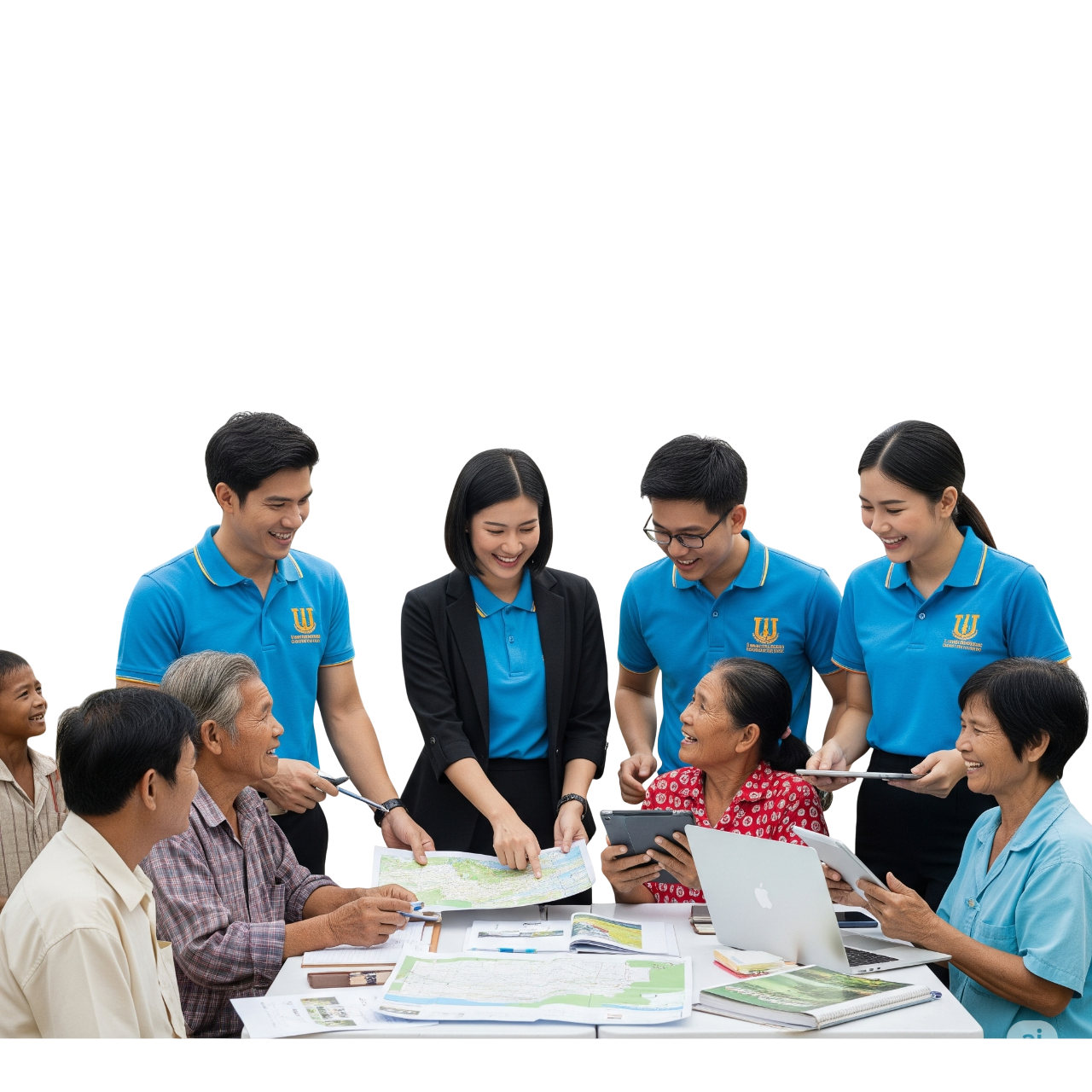 Scientists working in a modern laboratory